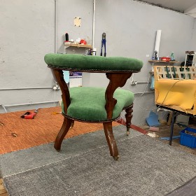 Green Chair Back